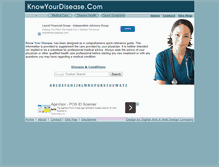 Tablet Screenshot of knowyourdisease.com